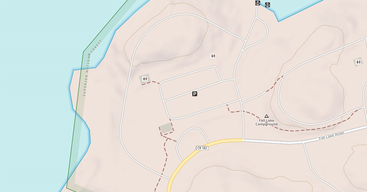 Map preview of FALL LAKE SPUR DA
