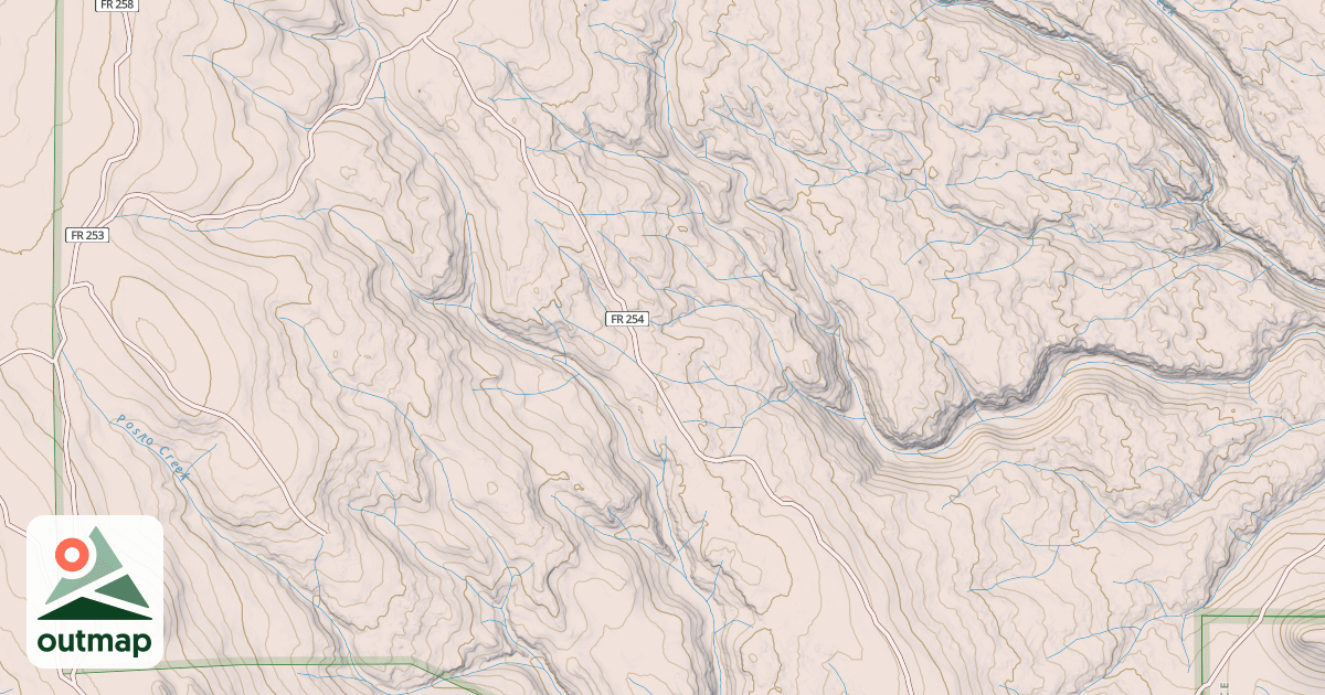 Map of POSO HILL