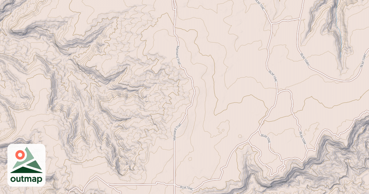 Map of BLM National GTLF Public Motorized Roads 142539d0-c766-4cc7-99e3-7f068e067cb5