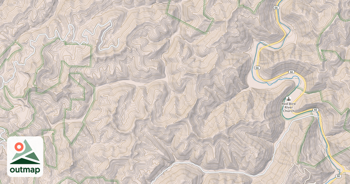 Map of BRIER HOLLOW GAP