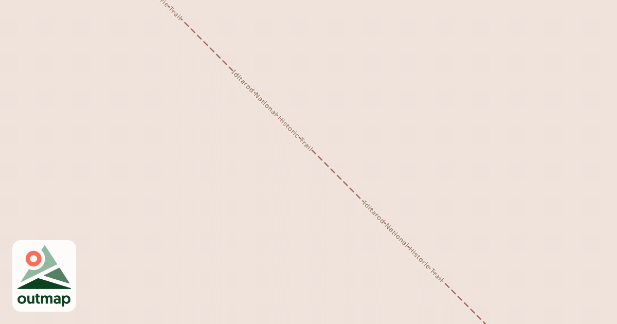 Map of Willow to Nome Winter Trail