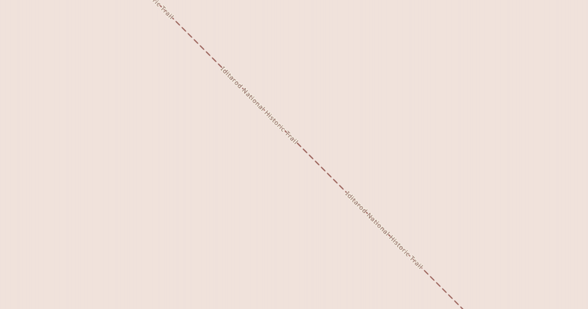 Map preview of Willow to Nome Winter Trail