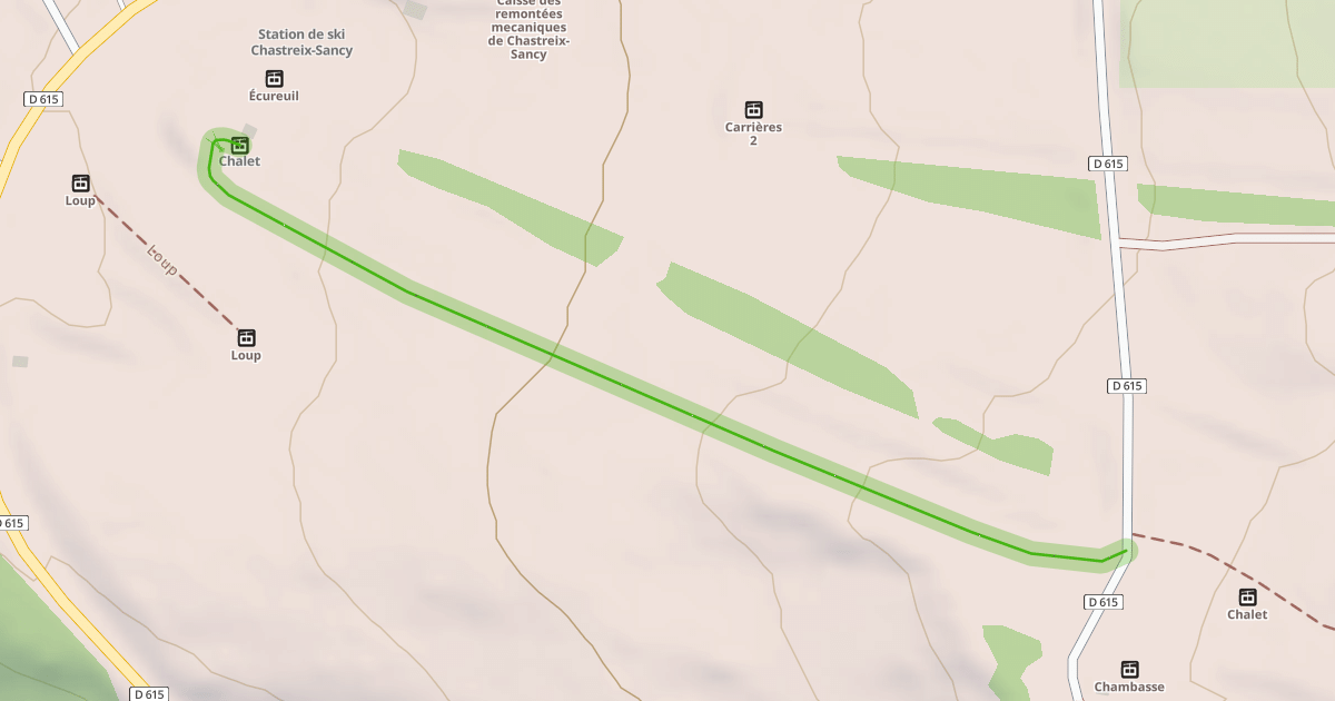 Map preview of Les Chalets