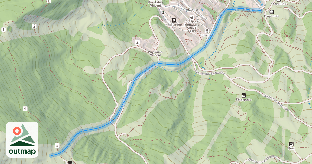 Map of Clôt d'Aval