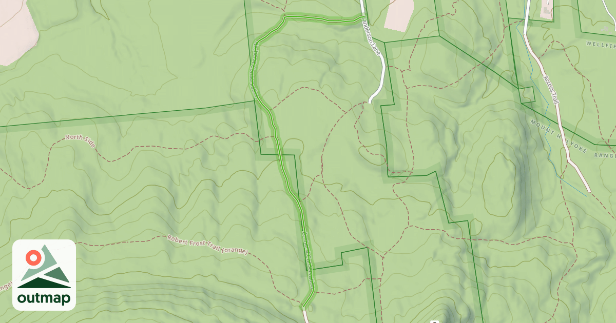 Map of Amherst Conservation