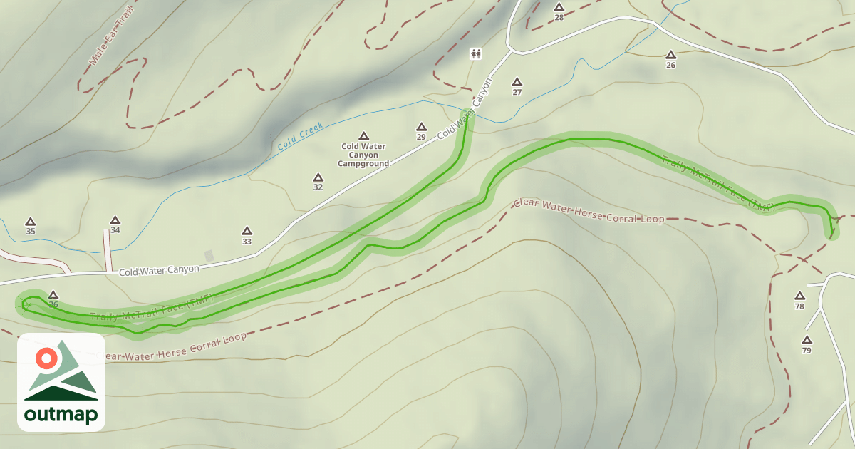 Map of Traily McTrail Face (TMF)