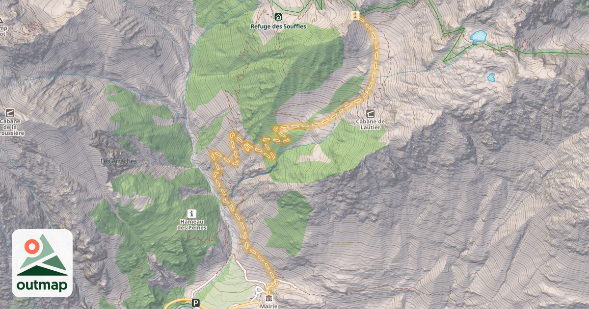 Map of Col des Clochettes — Villar-Loubière