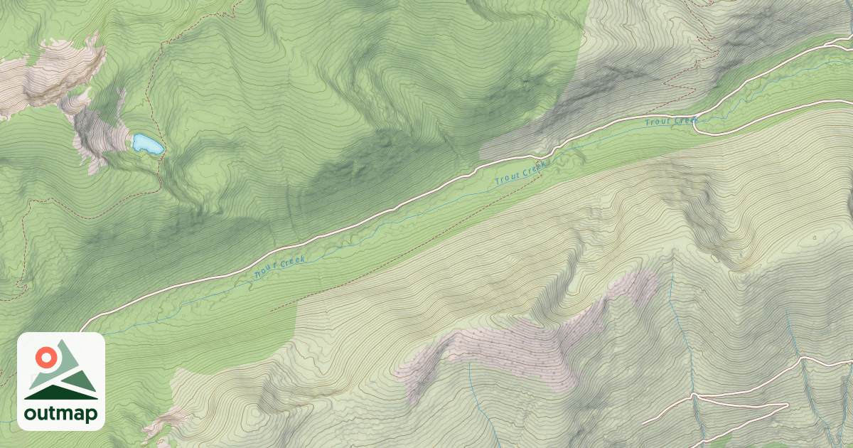 Map of TROUT CREEK