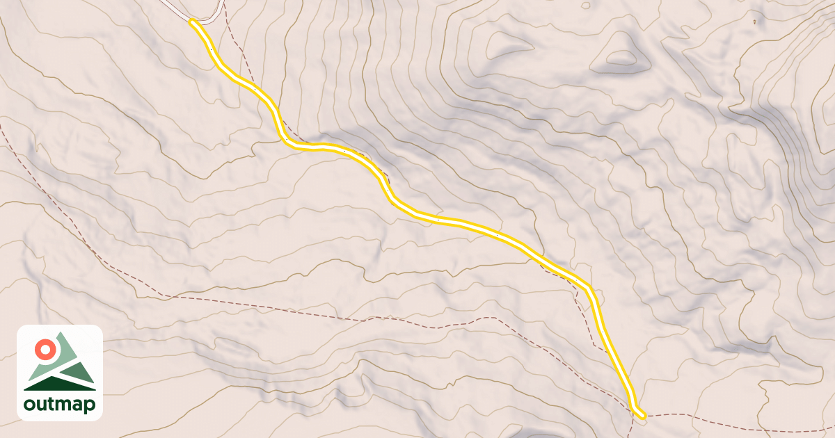Map of Papoose Creek Road Snowmobile Trail
