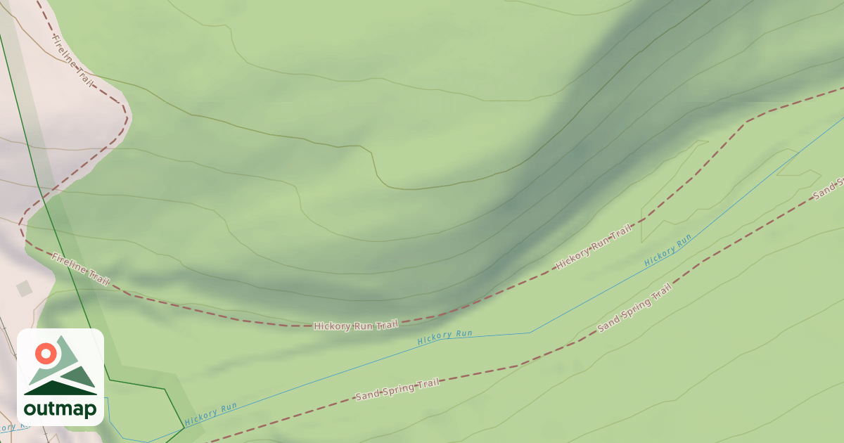 Map of Hickory Run State Park Trails