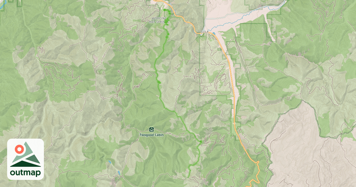 Map of Warm Springs Ridge