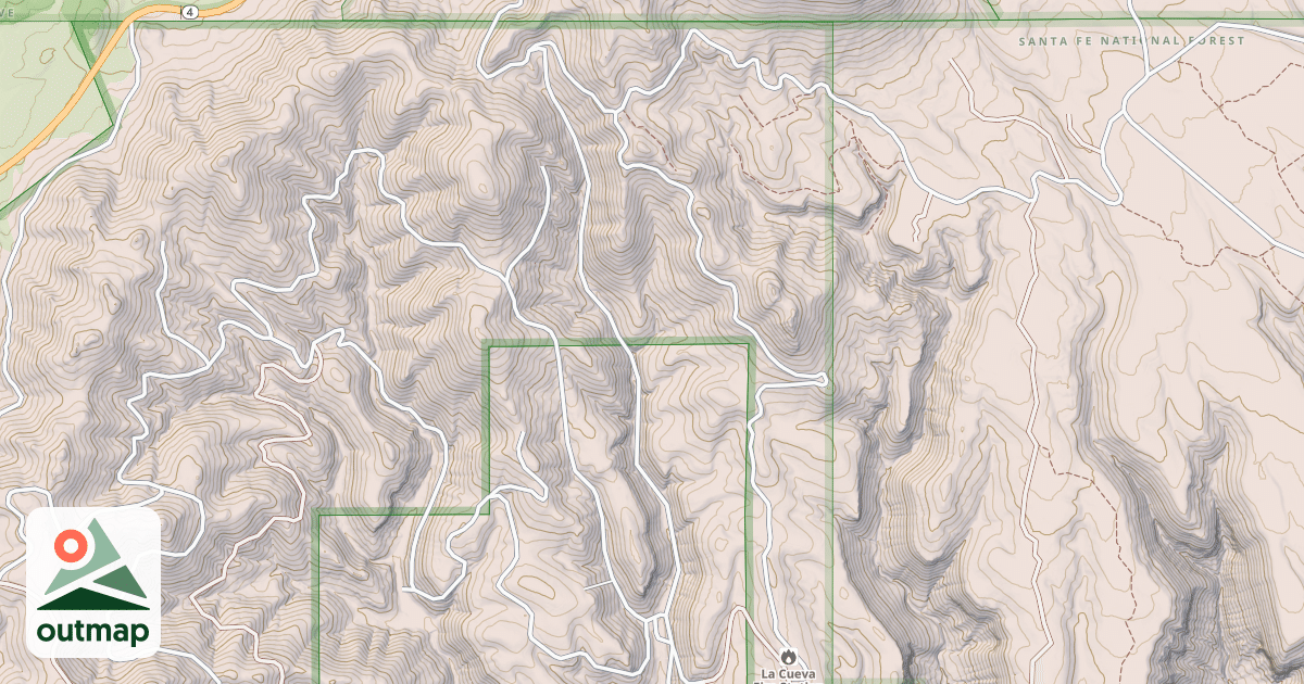 Map of BLAND CANYON