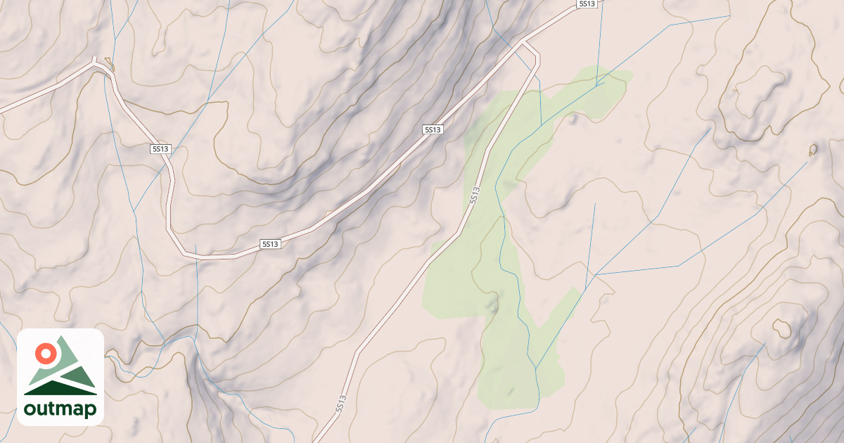 Map of CHIQUITO CANYON D SPUR