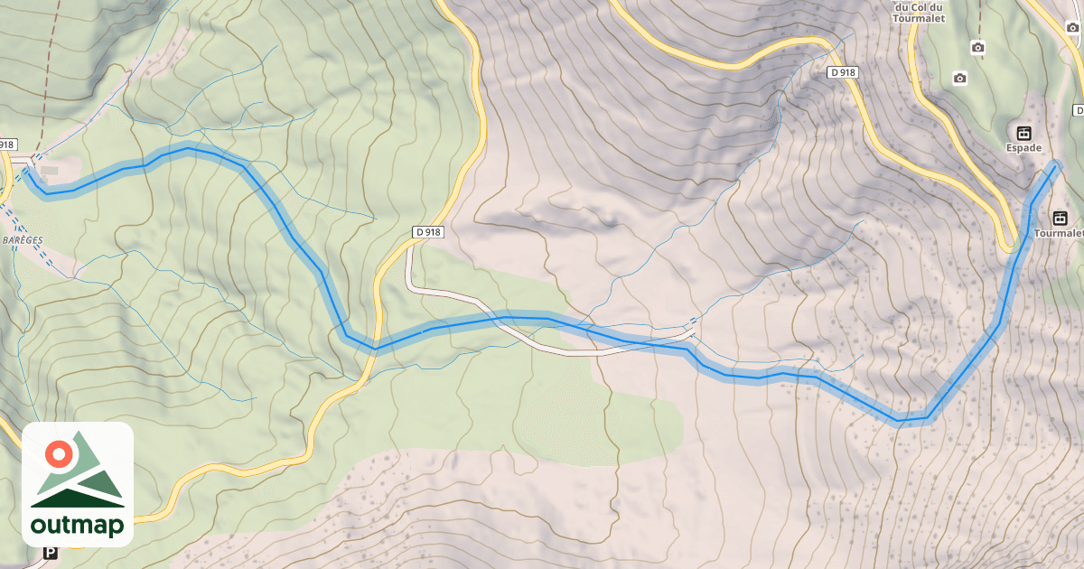 Map of Tourmalet