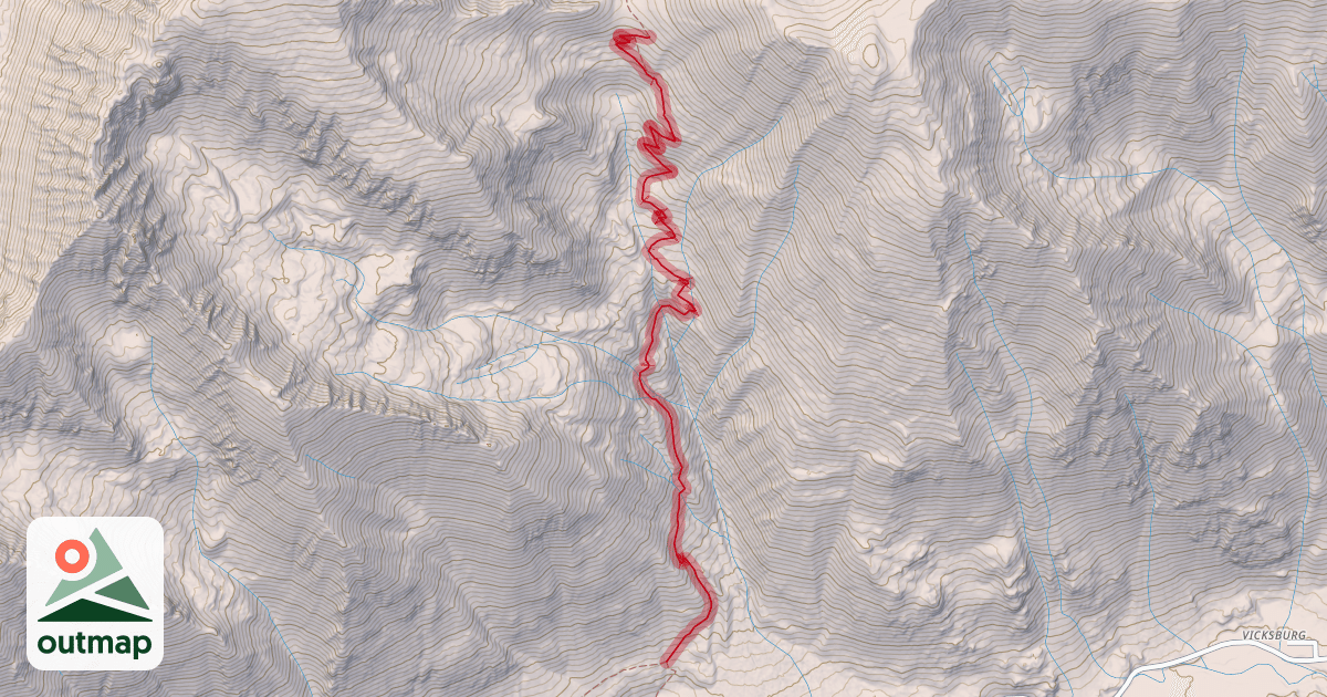 Map of Sheep Gulch Trail