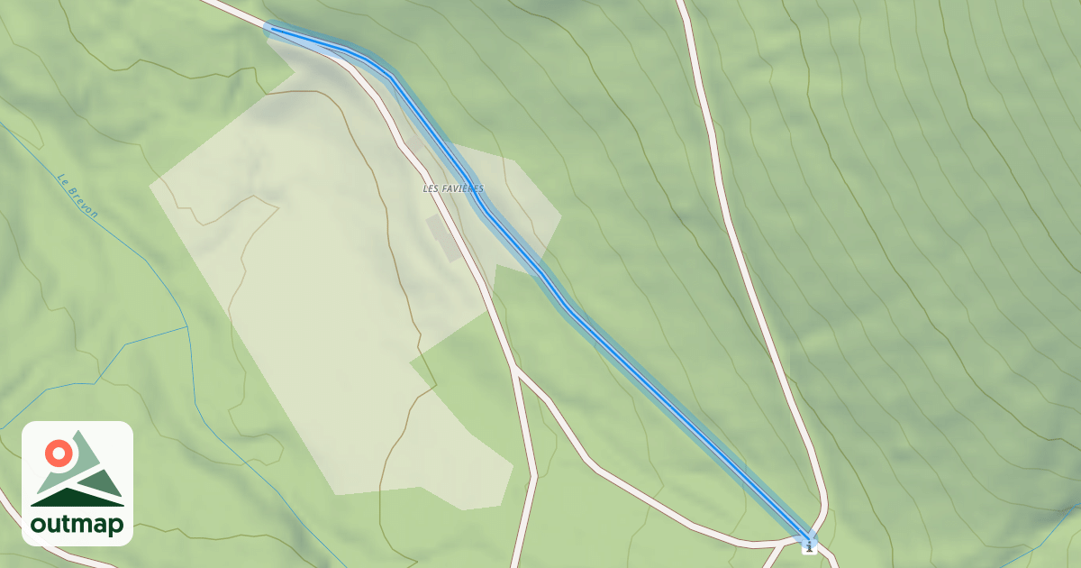 Map of Chemin de la Chèvrerie à Foron