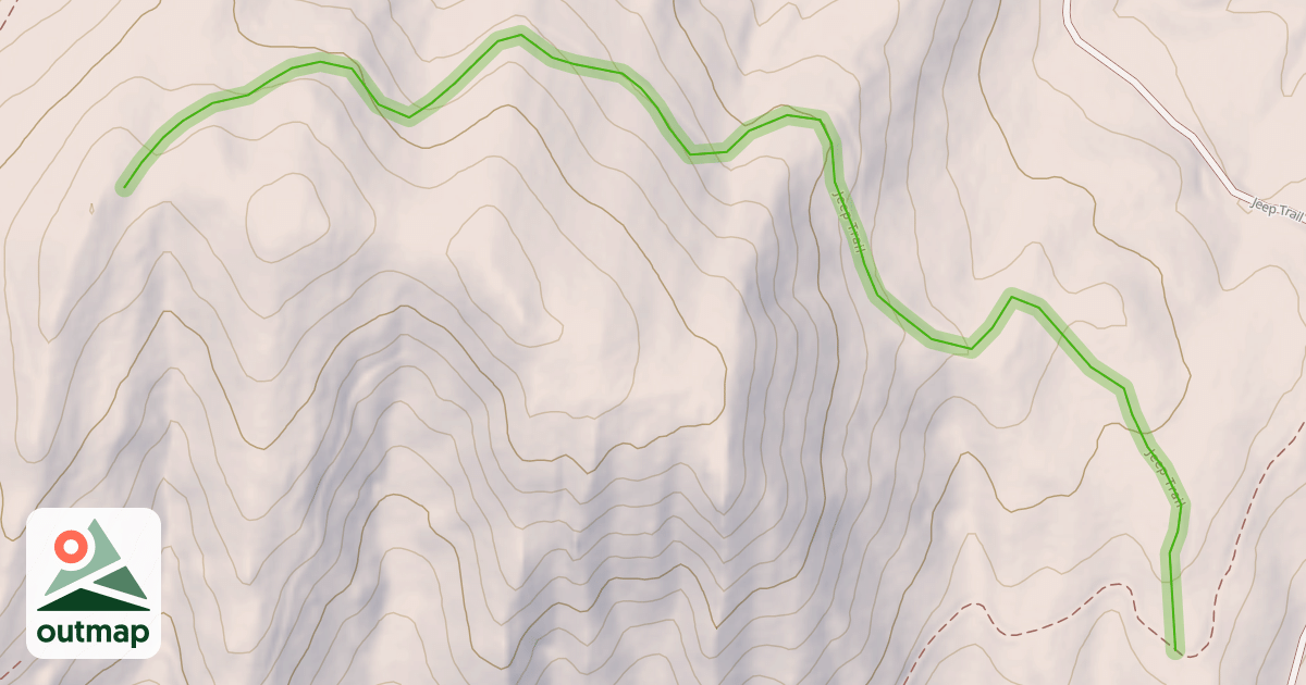 Map of Jeep Trail
