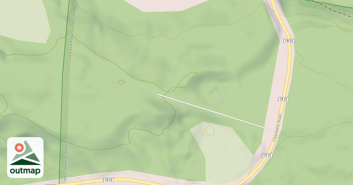 Map of CLEARWATER SPUR A
