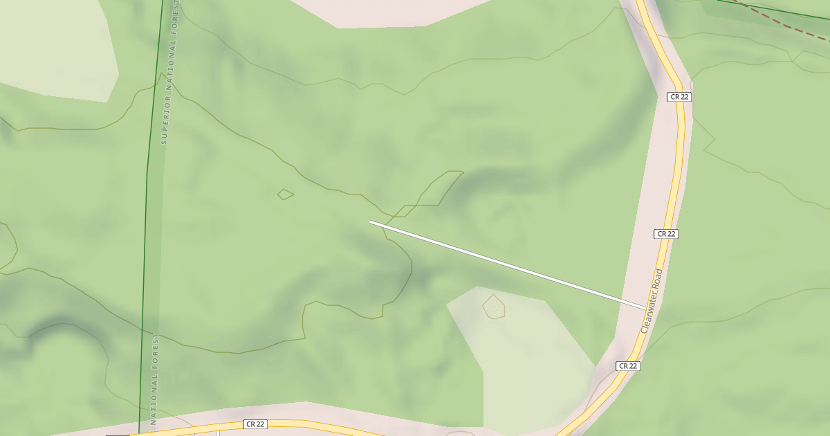 Map preview of CLEARWATER SPUR A