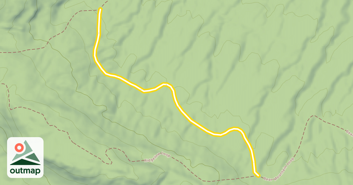 Map of Bear Mountain Loop