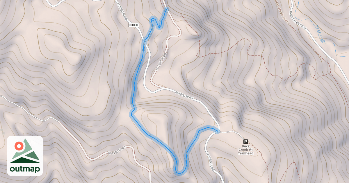 Map of Buck Creek Trail