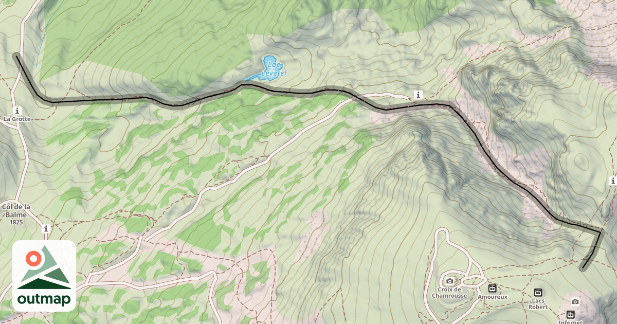 Map of Couloir de Casserousse
