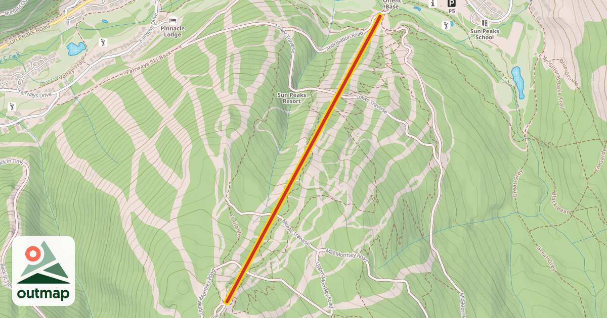 Map of Morrisey Express