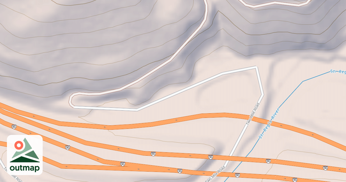 Map of RIDGE TOP