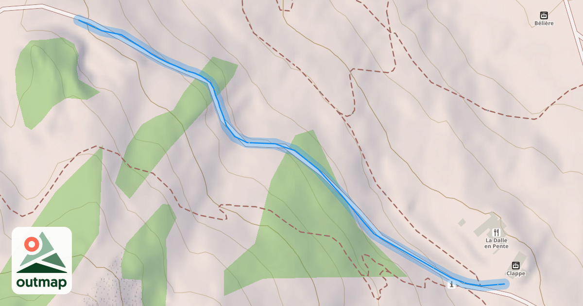 Map of Courtil - Chemin