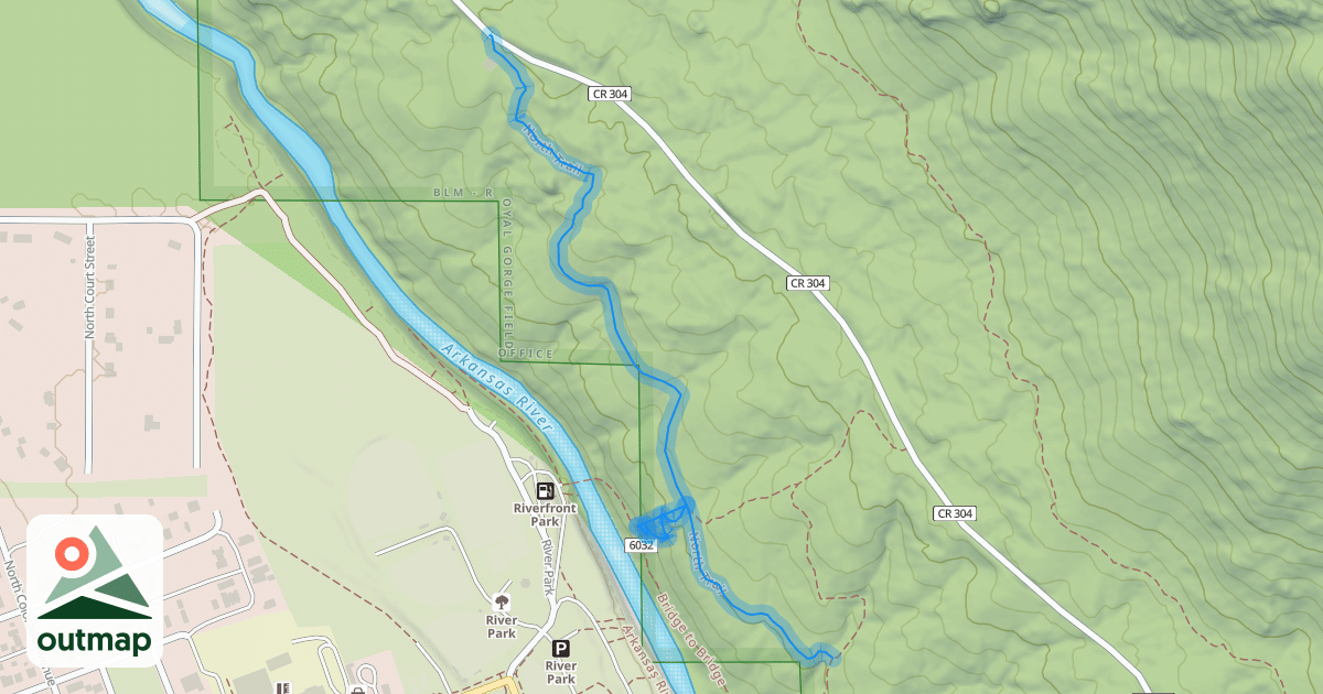 Map of North Trail