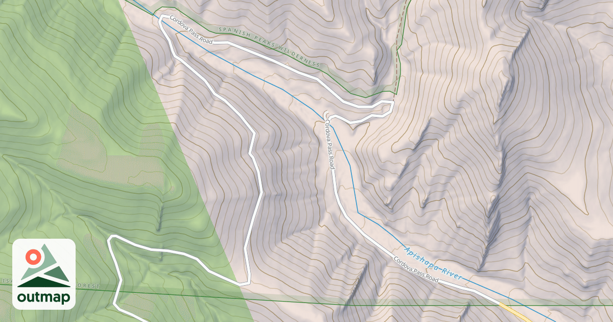 Map of CORDOVA PASS