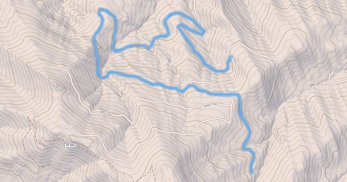 Map preview of Jeep Trail