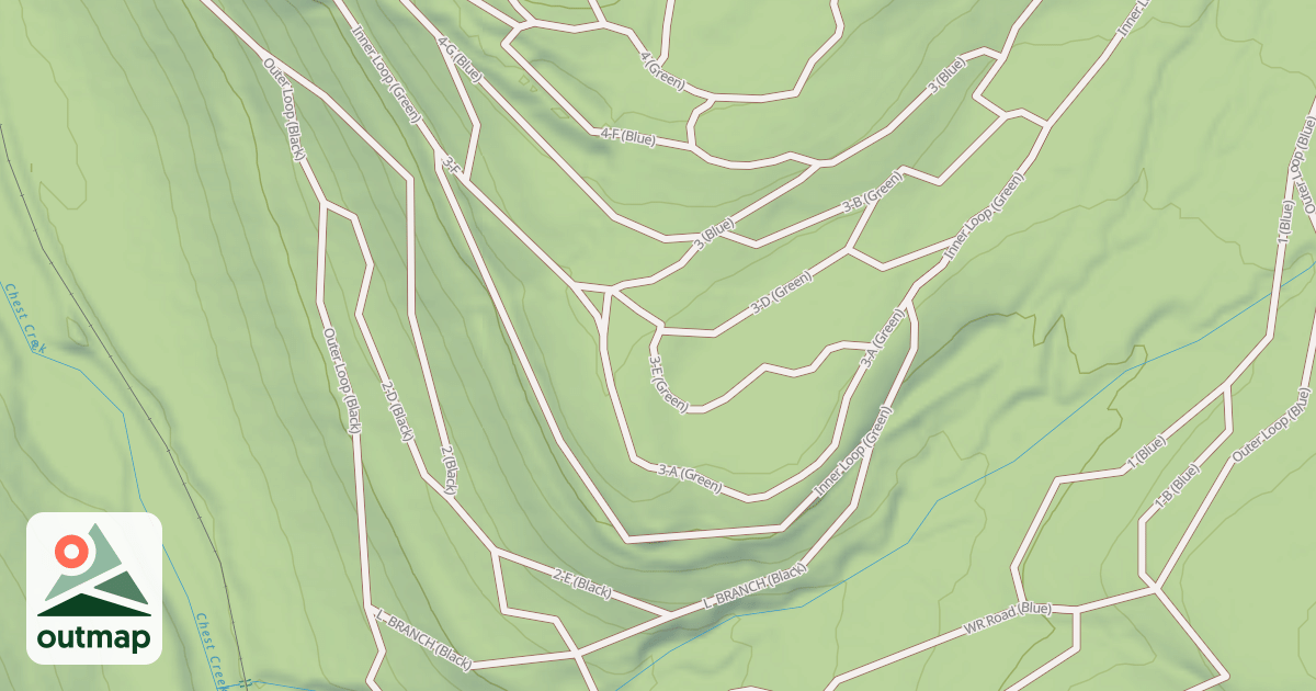 Map of Rock Run ATV Trails