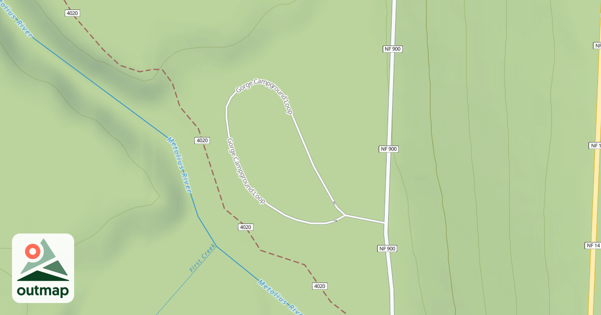 Map of GORGE C.G.