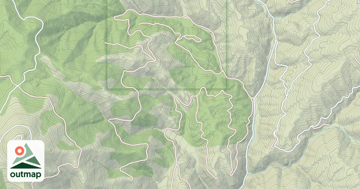 Map of (FDR) N. FK. RYE CABIN GULCH