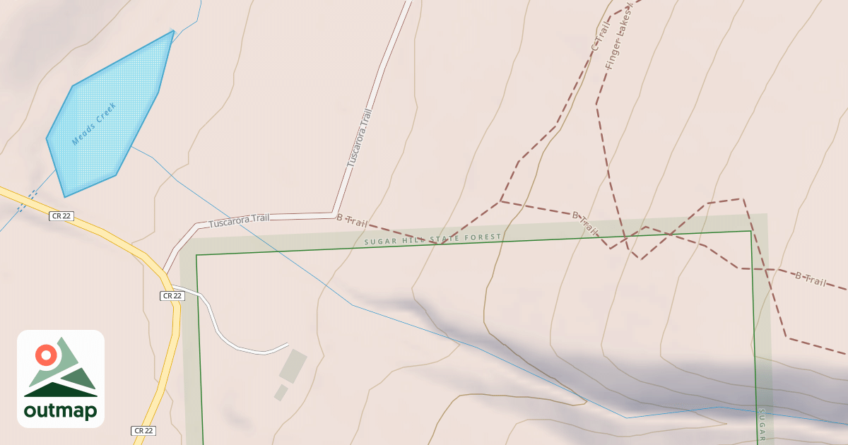 Map of C Trail