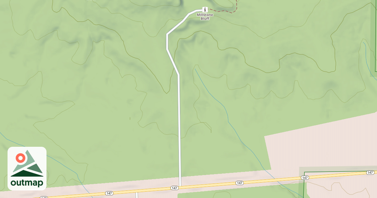 Map of MILLSTONE BLUFF RD