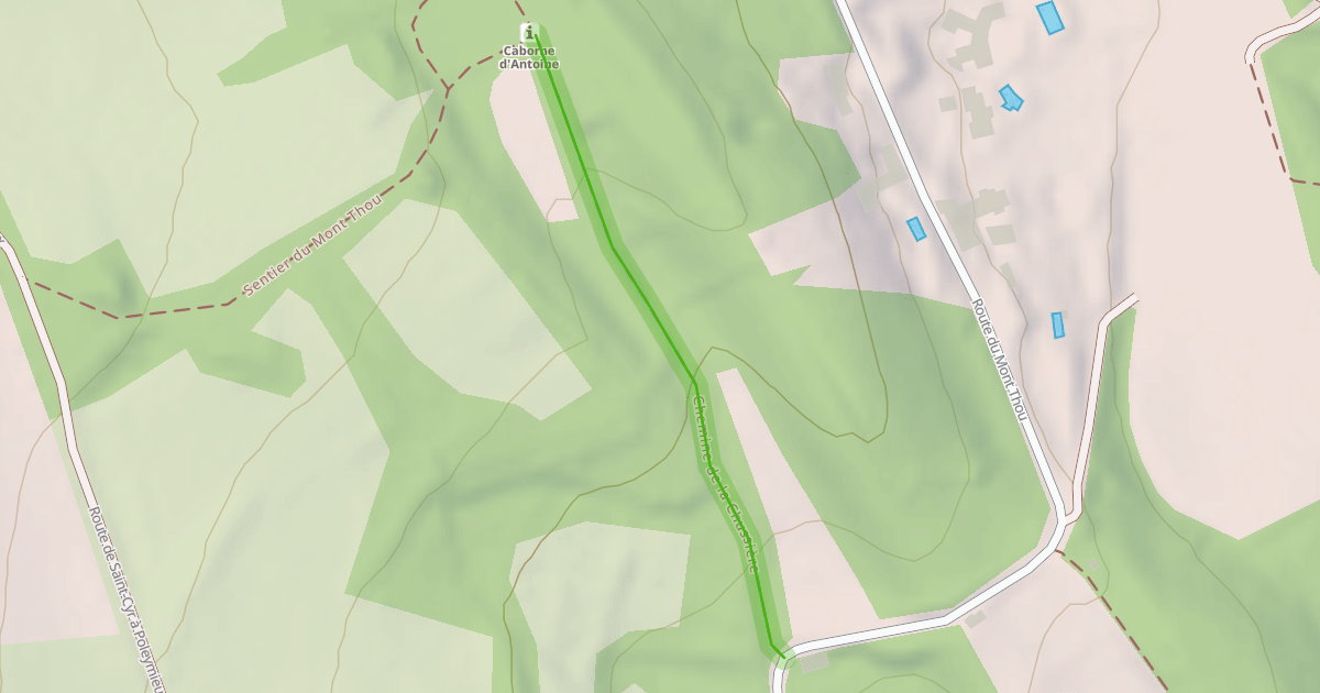 Map preview of Chemine de la Chussière