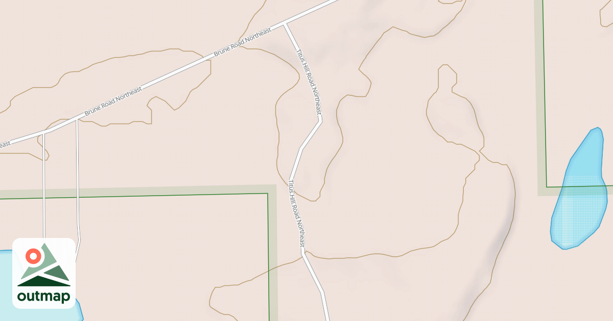 Map of TITUS HILL ROAD NORTHEAST