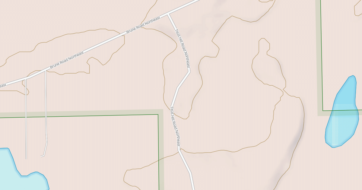 Map preview of TITUS HILL ROAD NORTHEAST