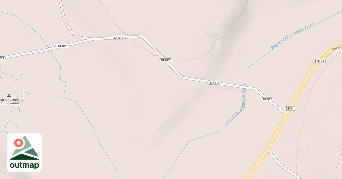 Map of CORRAL CREEK CG