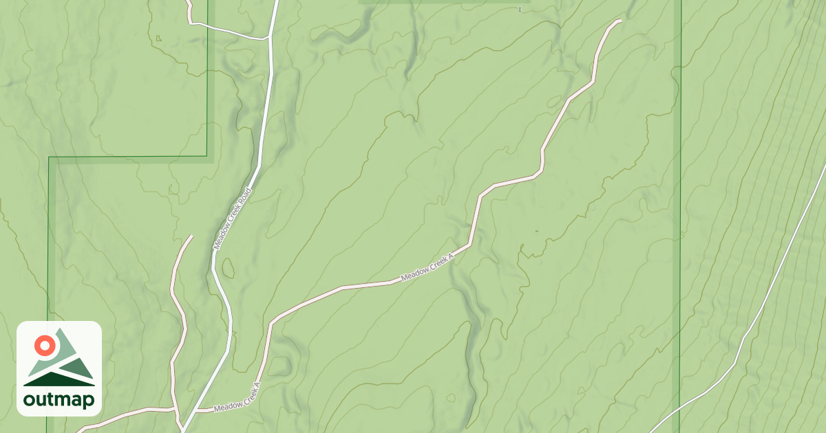 Map of MEADOW CREEK A
