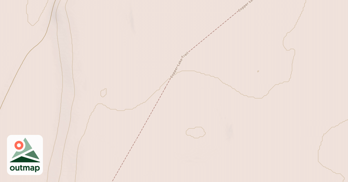 Map of Copper Lake Trail