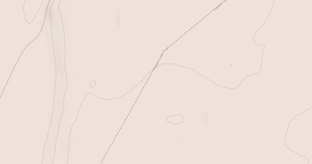 Map preview of Copper Lake Trail