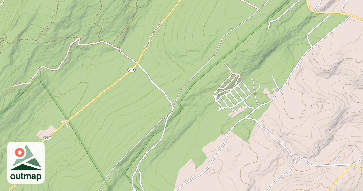 Map of Michaux State Forest – Snowmobile Trail System (Northern)