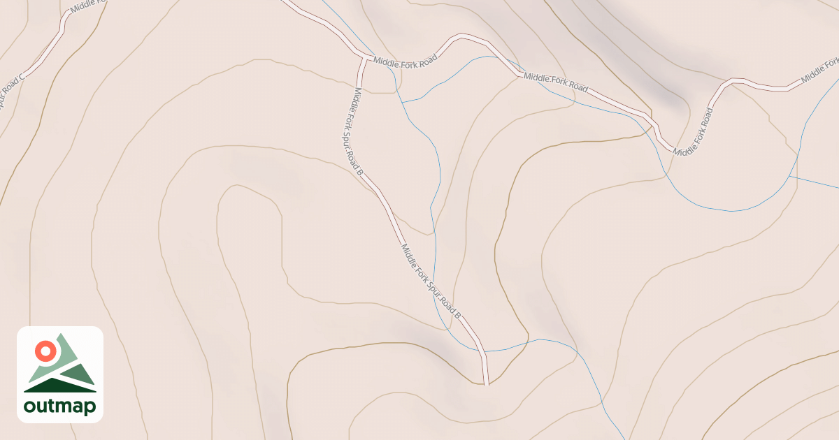 Map of MIDDLE FORK SPUR B
