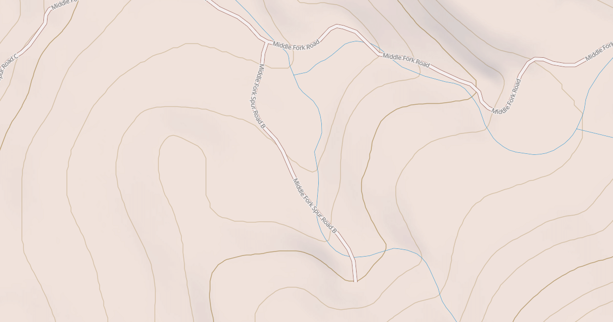 Map preview of MIDDLE FORK SPUR B