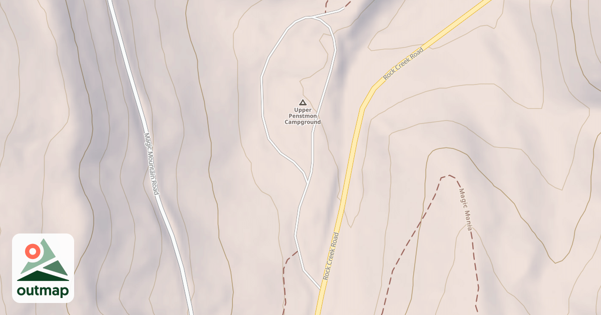 Map of UPPER PENSTEMON C. G.