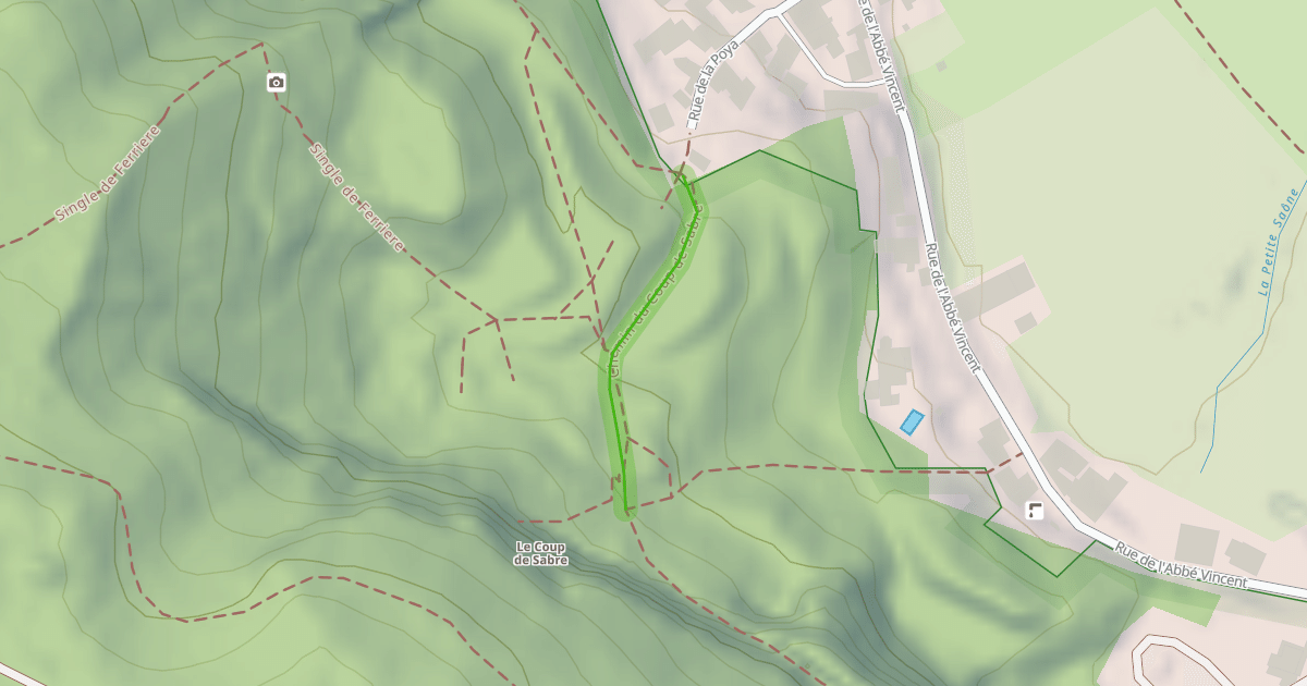 Map preview of Chemin du Coup de Sabre