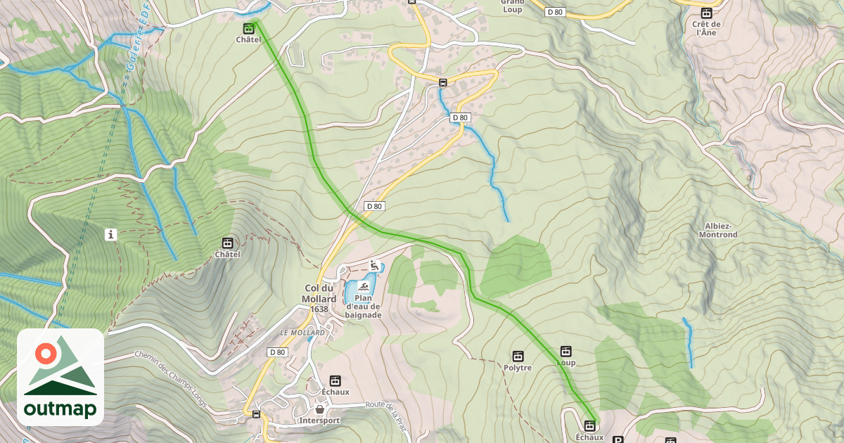 Map of Pré Perroux